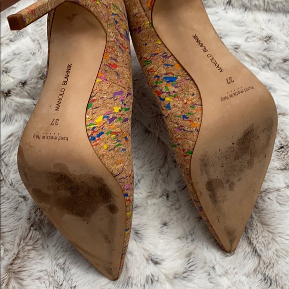 Manolo Blahnik BB Cork Pump - Picture 6 of 8